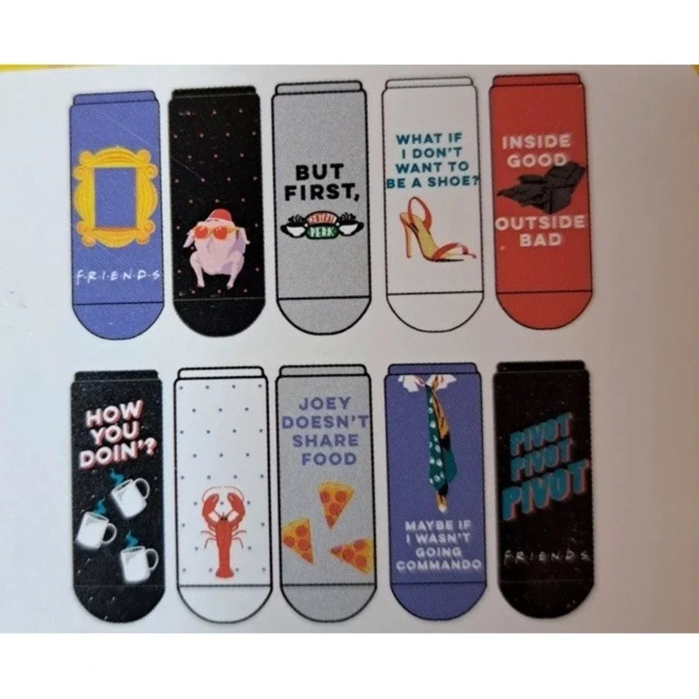 Friends The Television TV Series Ladies Low Cut Socks 10 Pairs Size 4-10 Novelty